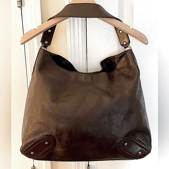 Cole Haan Handbags - Cole Haan Leather Hobo Tote in Deep Burgundy Color. Perfect Fall and Winter Bag!